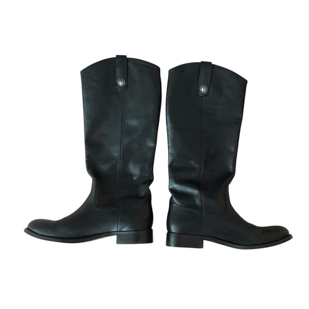 Frye Melissa Button Boot Women’s Black Leather Riding Boots - 7.5 B - Picture 9 of 16